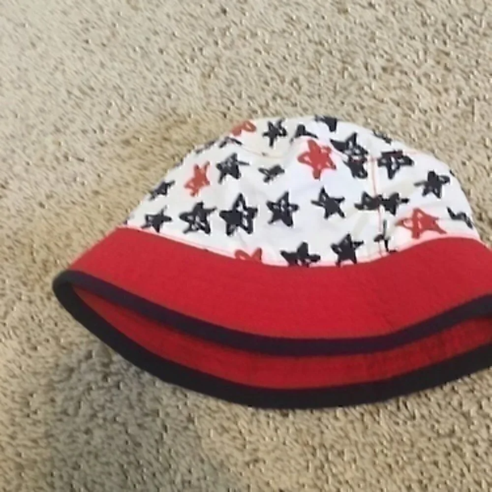 Osh Kosh red and navy 0-3 month - 6-9 month hat